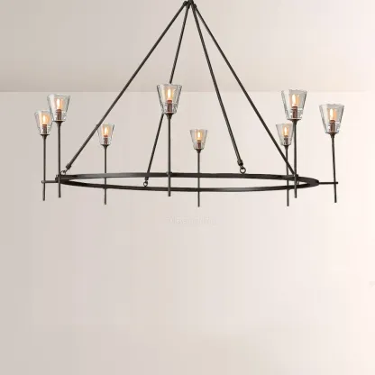 Torche Round Chandelier 58"