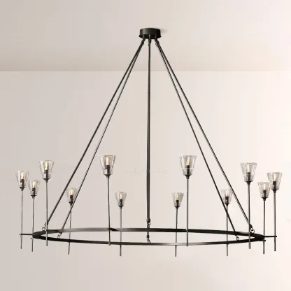Torche Round Chandelier 70"