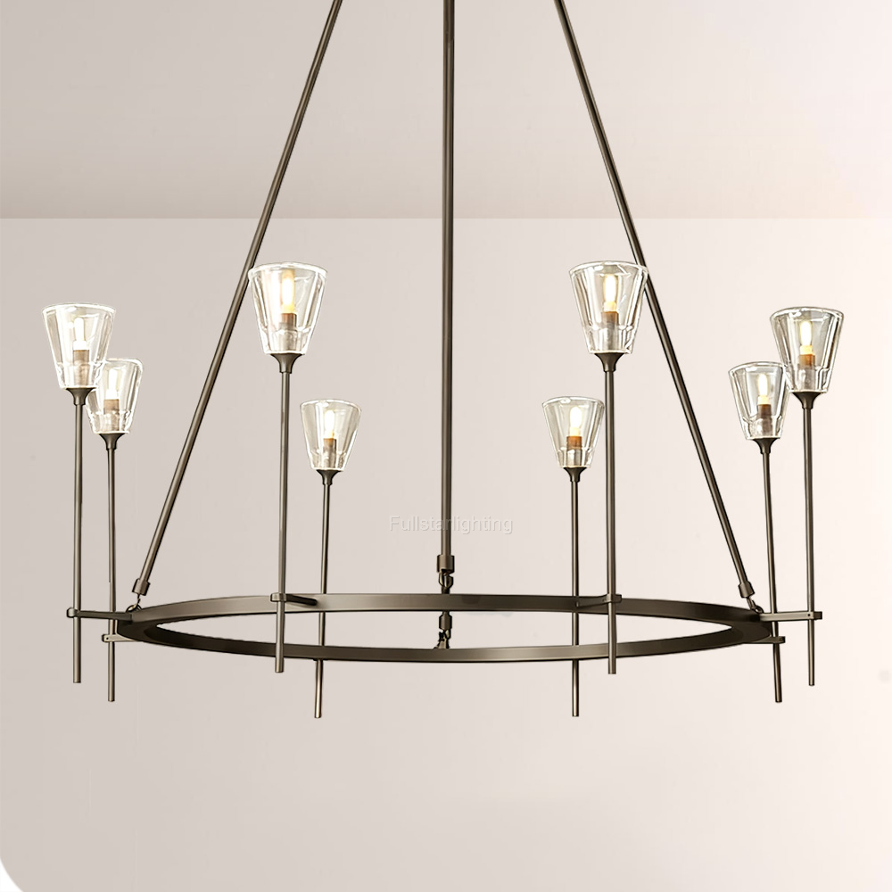 Torche Round Chandelier 46"-Fullstarlighting