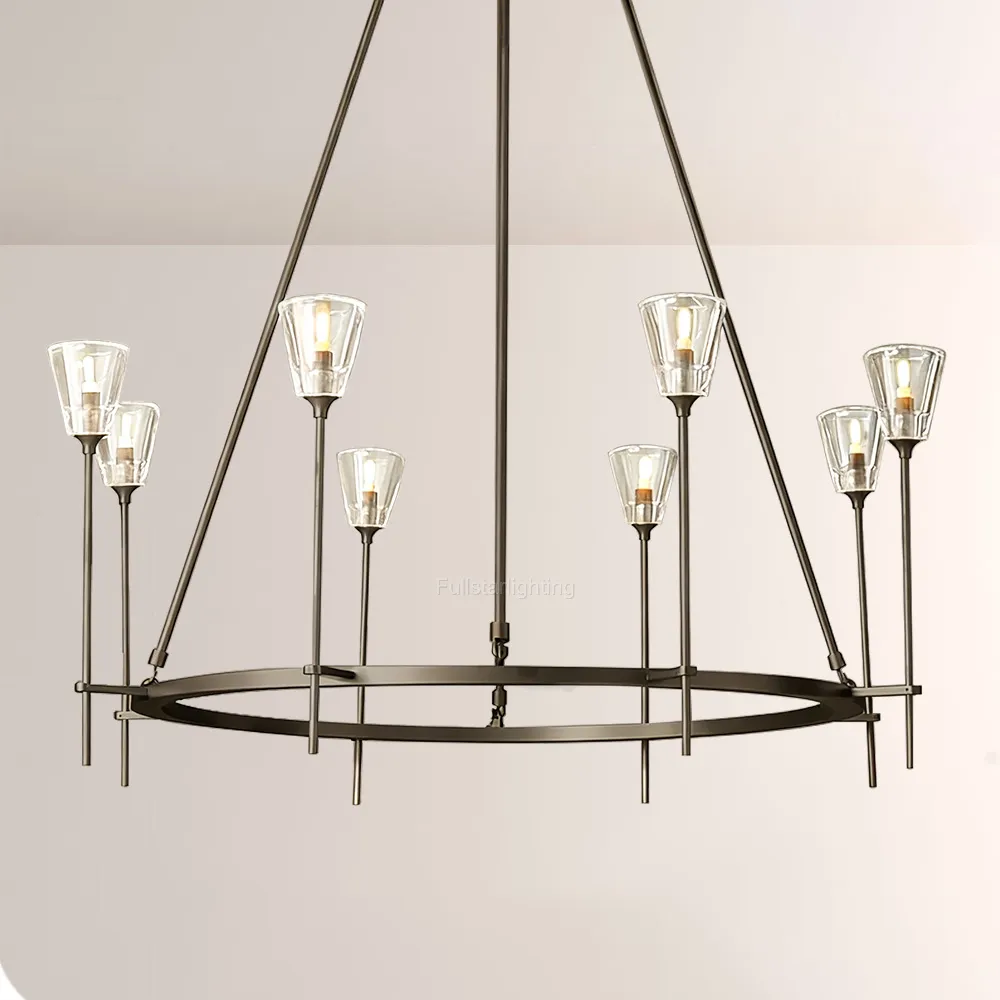 Torche Round Chandelier 46"-Fullstarlighting