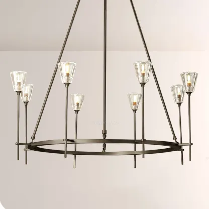 Torche Round Chandelier 46"-Fullstarlighting