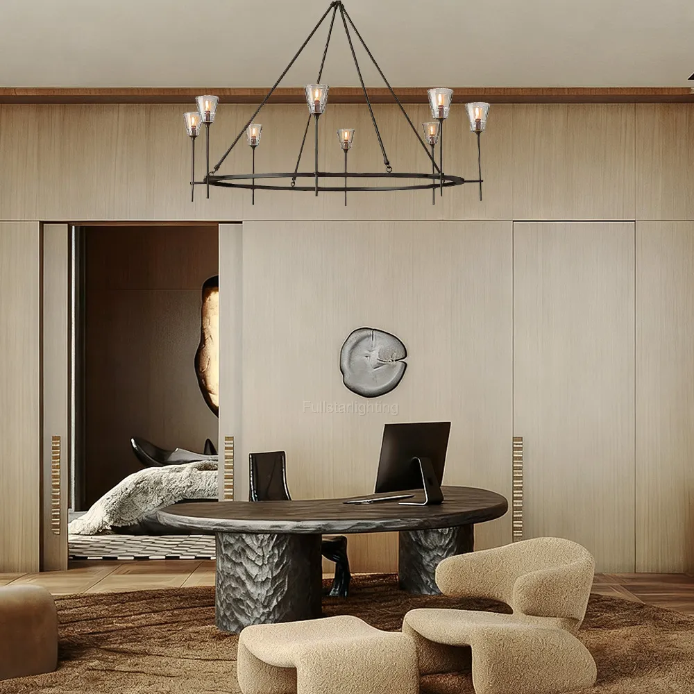 Torche Round Chandelier 58"