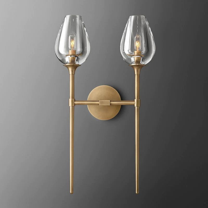 Tulip Double Sconce-Fullstarlighting