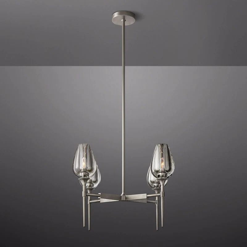 Tulip Round Chandelier 27''-Fullstarlighting