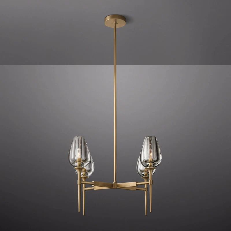 Tulip Round Chandelier 27''-Fullstarlighting