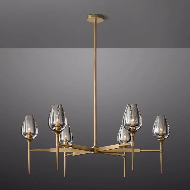 Tulip Round Chandelier 42''-Fullstarlighting