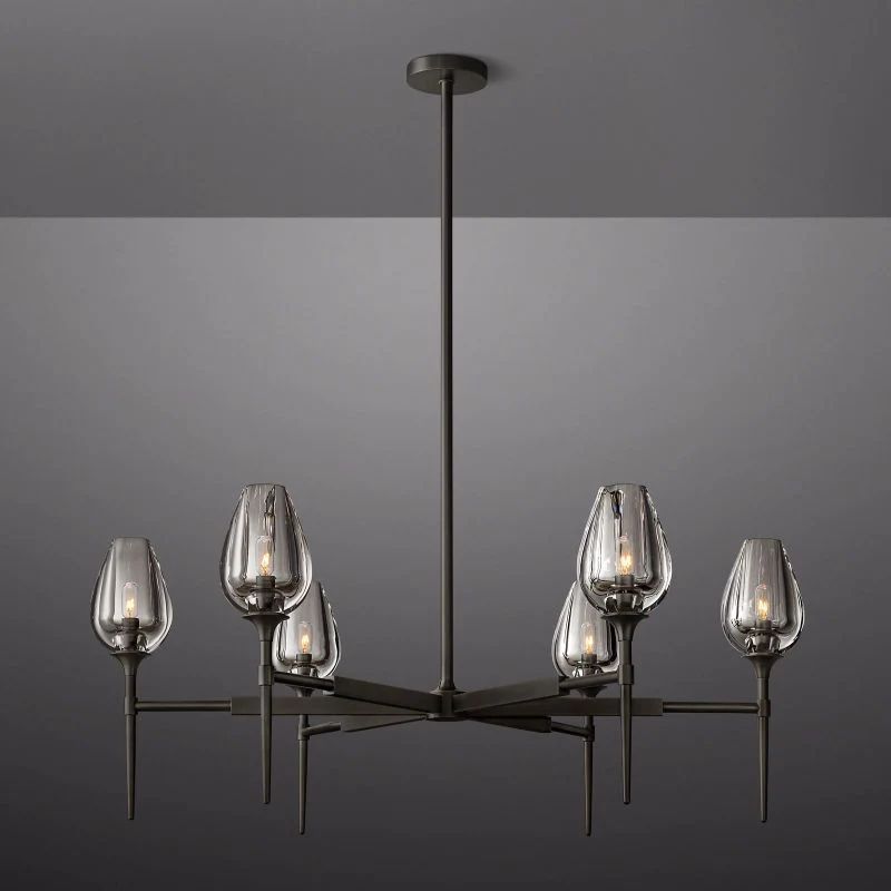 Tulip Round Chandelier 42''-Fullstarlighting