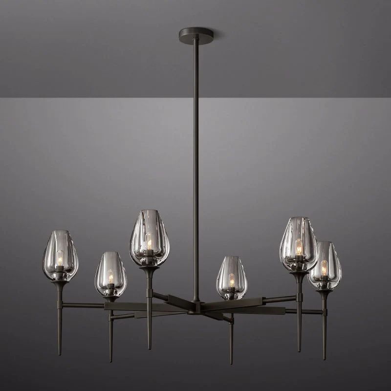 Tulip Round Chandelier 42''-Fullstarlighting