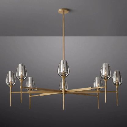 Tulip Round Chandelier 54''-Fullstarlighting