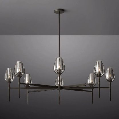 Tulip Round Chandelier 54''-Fullstarlighting
