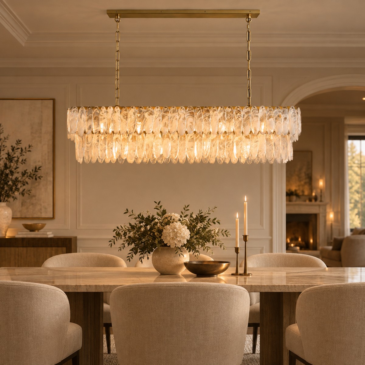 Verna 2-Tier Linear Chandelier
