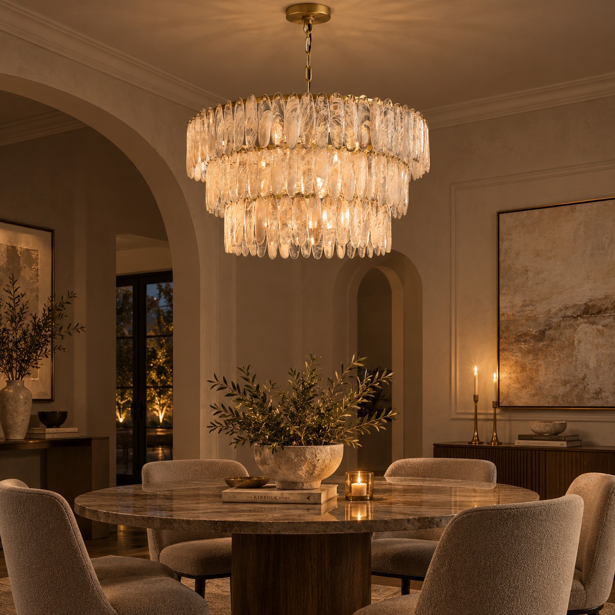 Verna 3-Tier Round Chandelier
