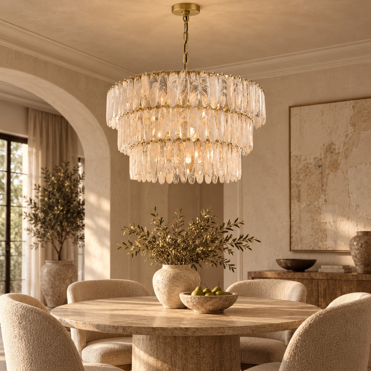 Verna 3-Tier Round Chandelier