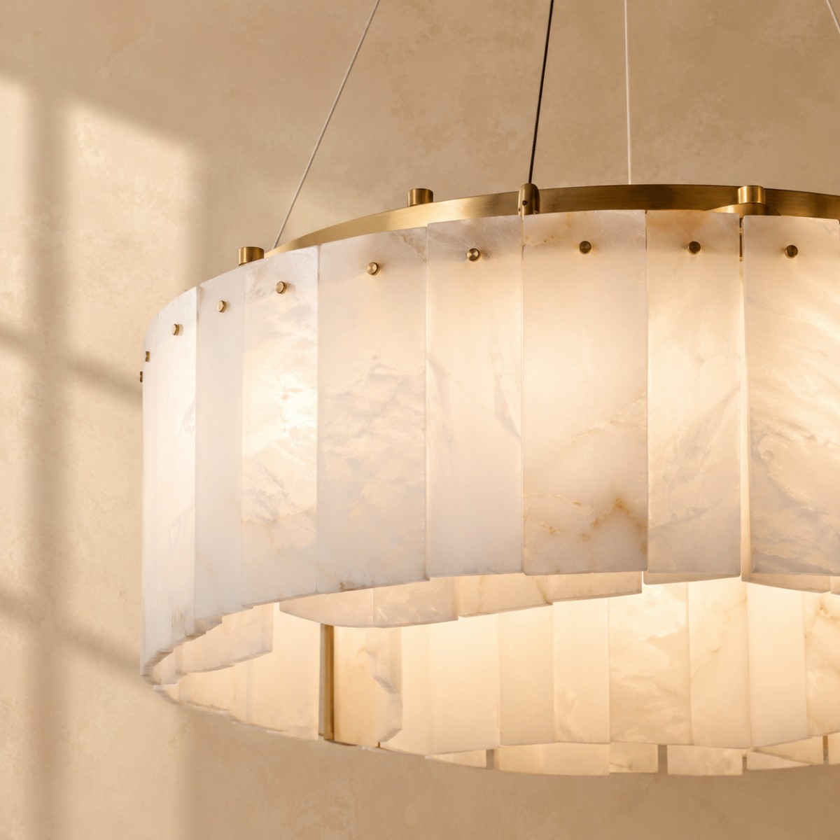 Villar Alabaster Round Chandelier