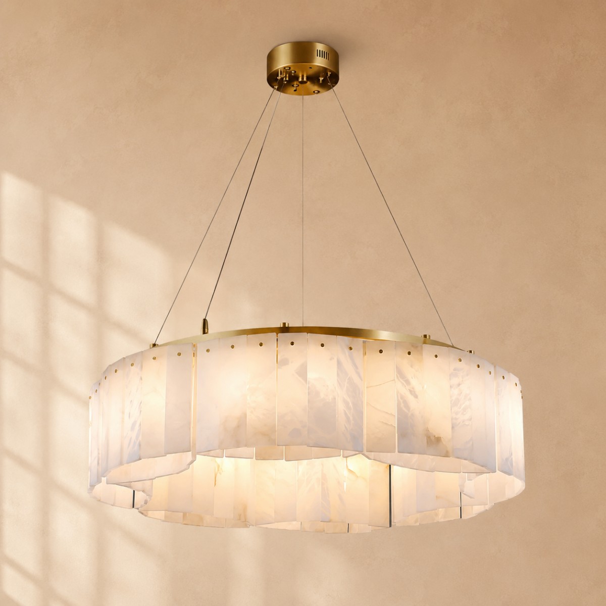 Villar Alabaster Round Chandelier