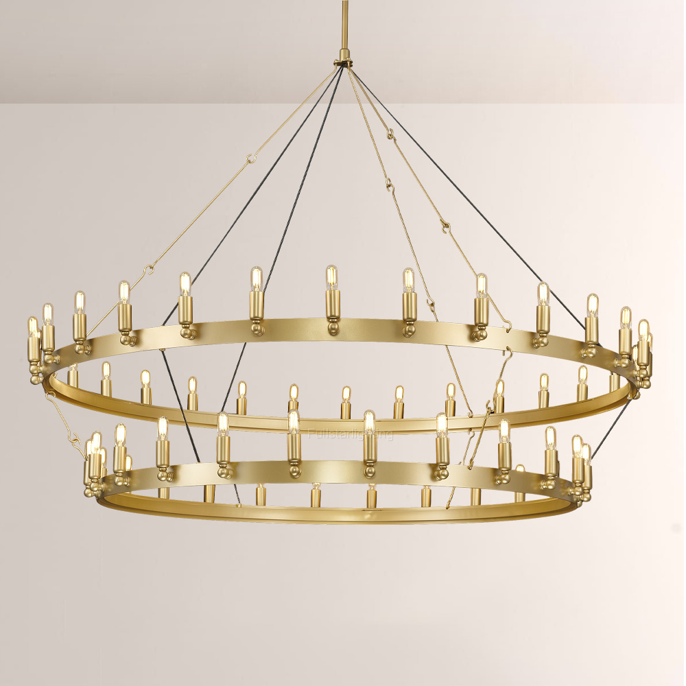 Cereak Vintage Filament 2-Tier Chandelier
