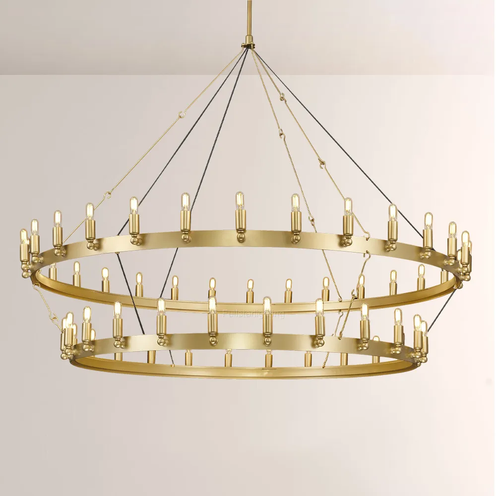 Cereak Vintage Filament 2-Tier Chandelier