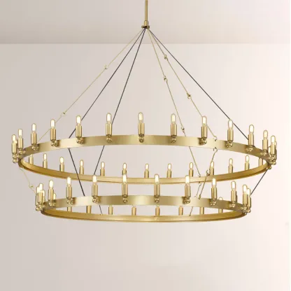 Cereak Vintage Filament 2-Tier Chandelier