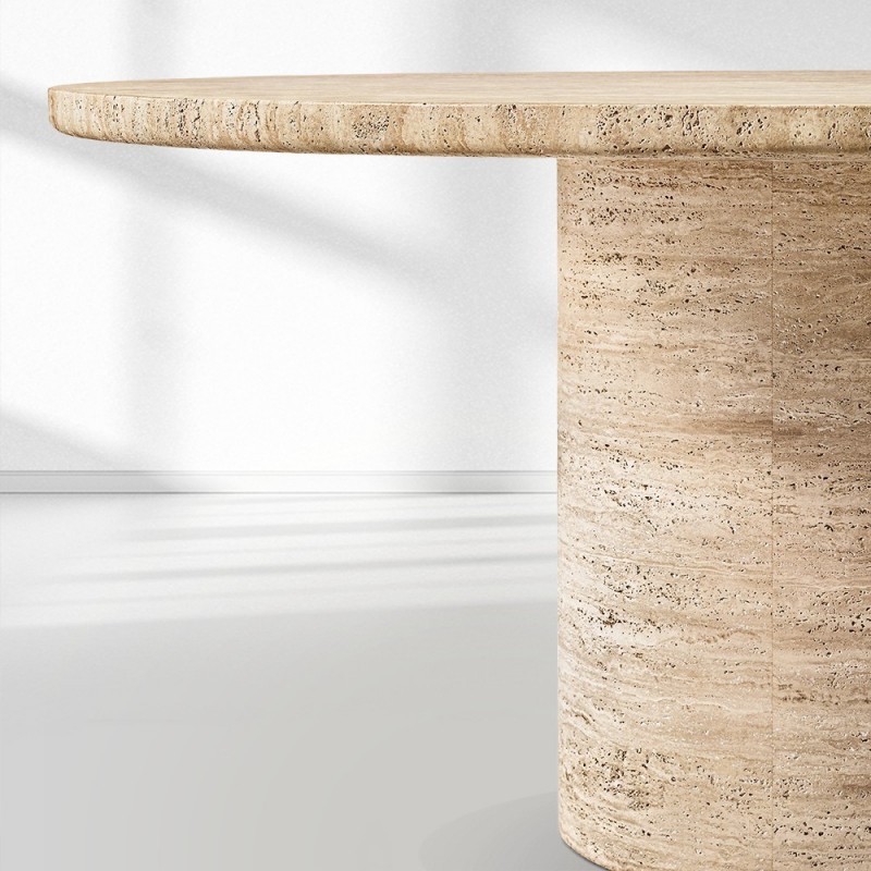 Vitolo Carved Round Dining Table-Fullstarlighting