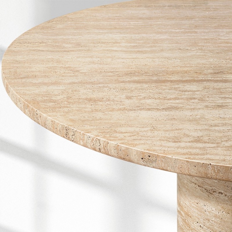 Vitolo Carved Round Dining Table-Fullstarlighting