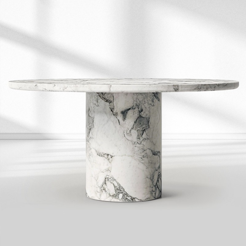 Vitolo Carved Round Dining Table-Fullstarlighting