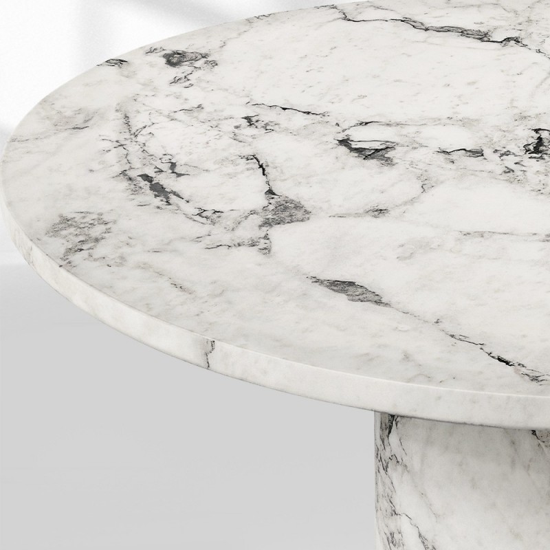 Vitolo Carved Round Dining Table-Fullstarlighting