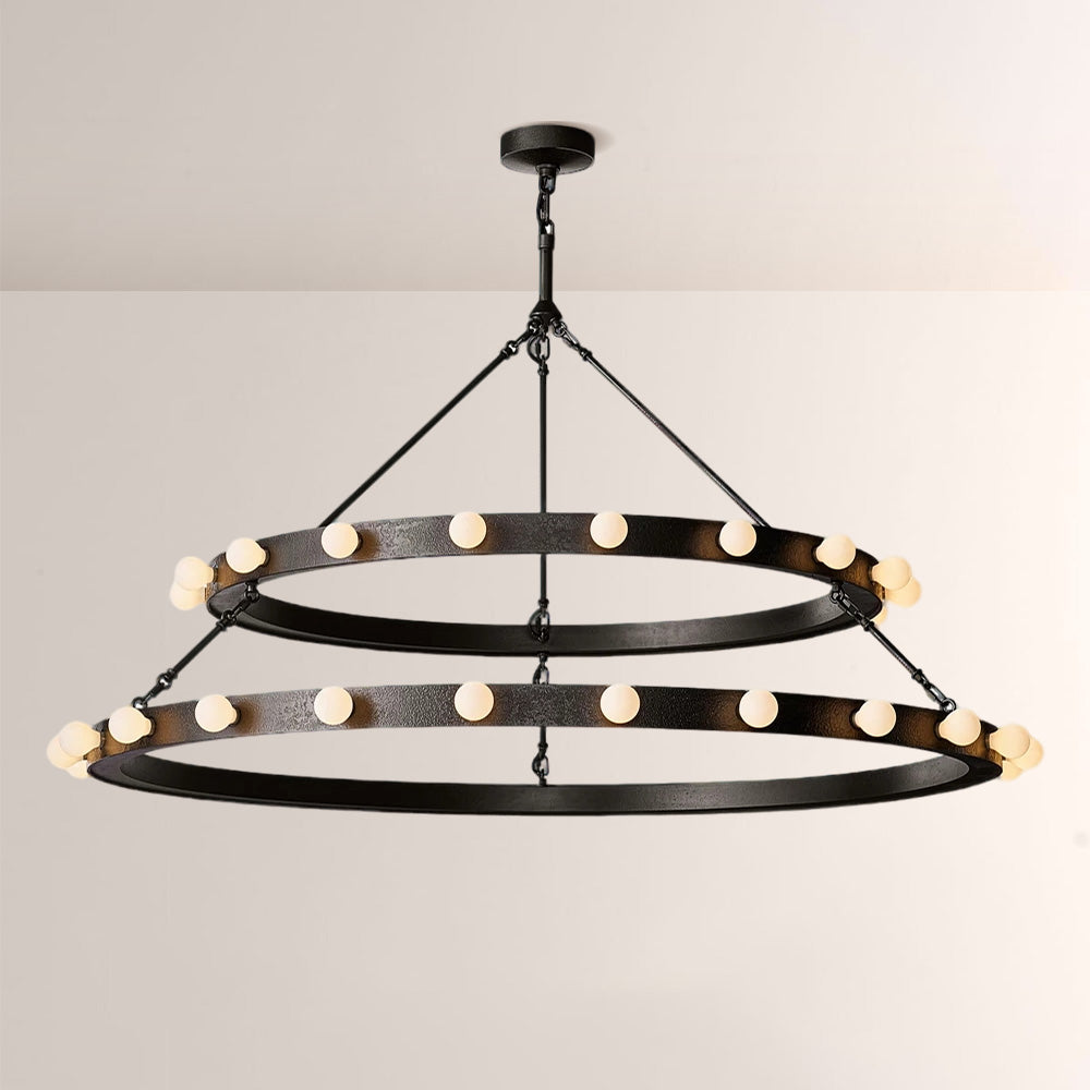Vitza Round Two Tiered Chandelier-Fullstarlighting