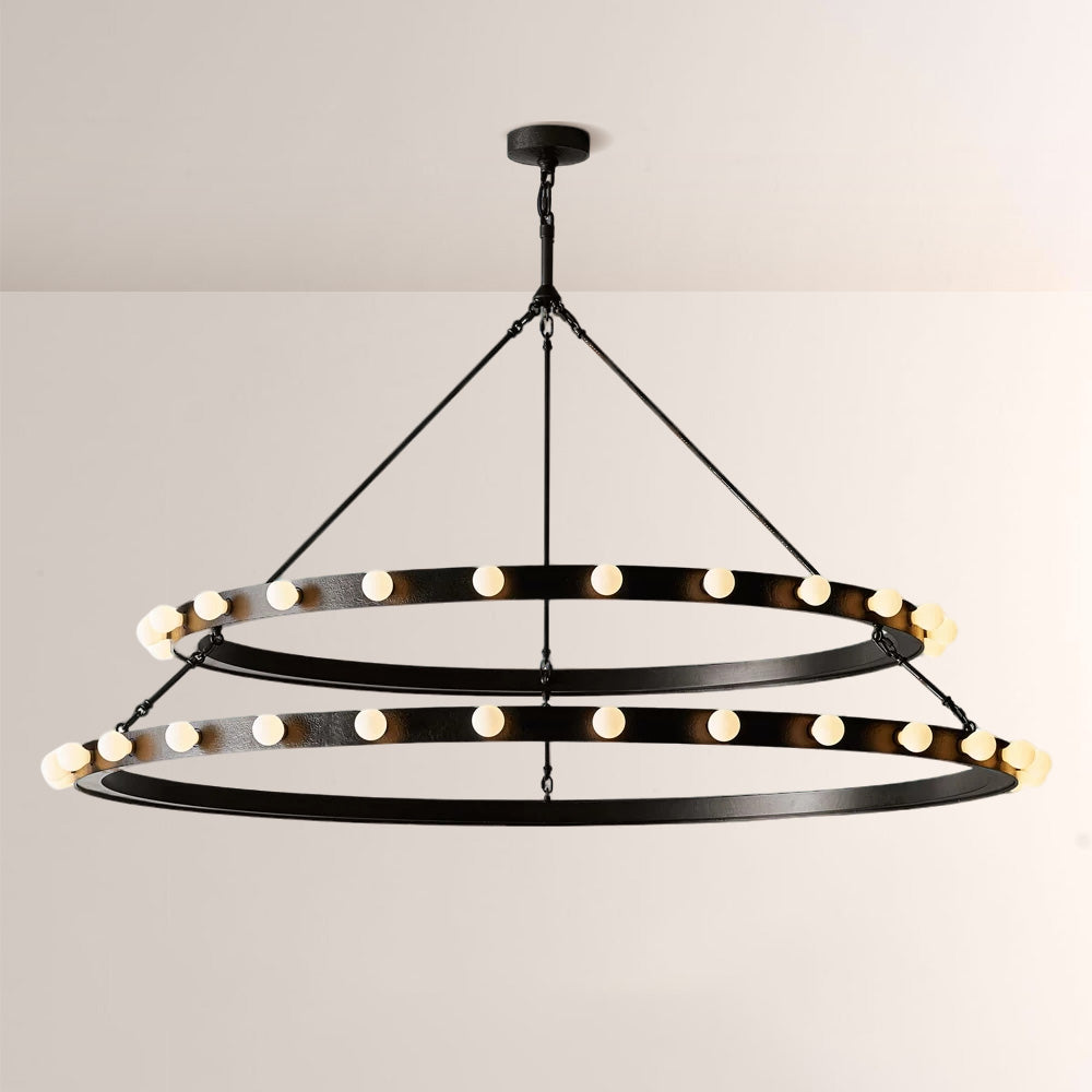 Vitza Round Two Tiered Chandelier-Fullstarlighting