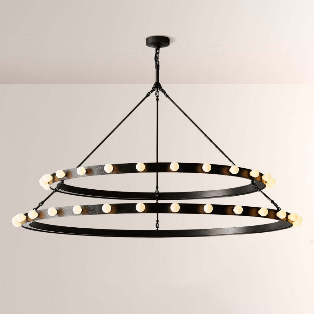 Vitza Round Two Tiered Chandelier-Fullstarlighting