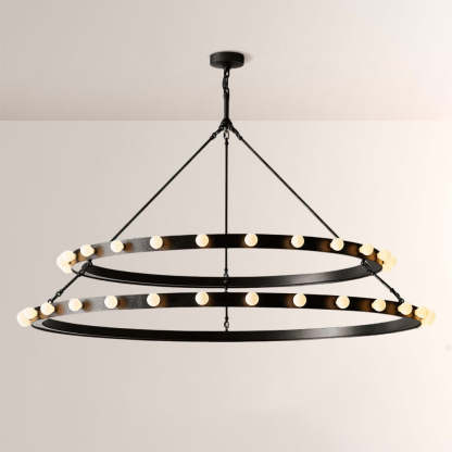 Vitza Round Two Tiered Chandelier-Fullstarlighting