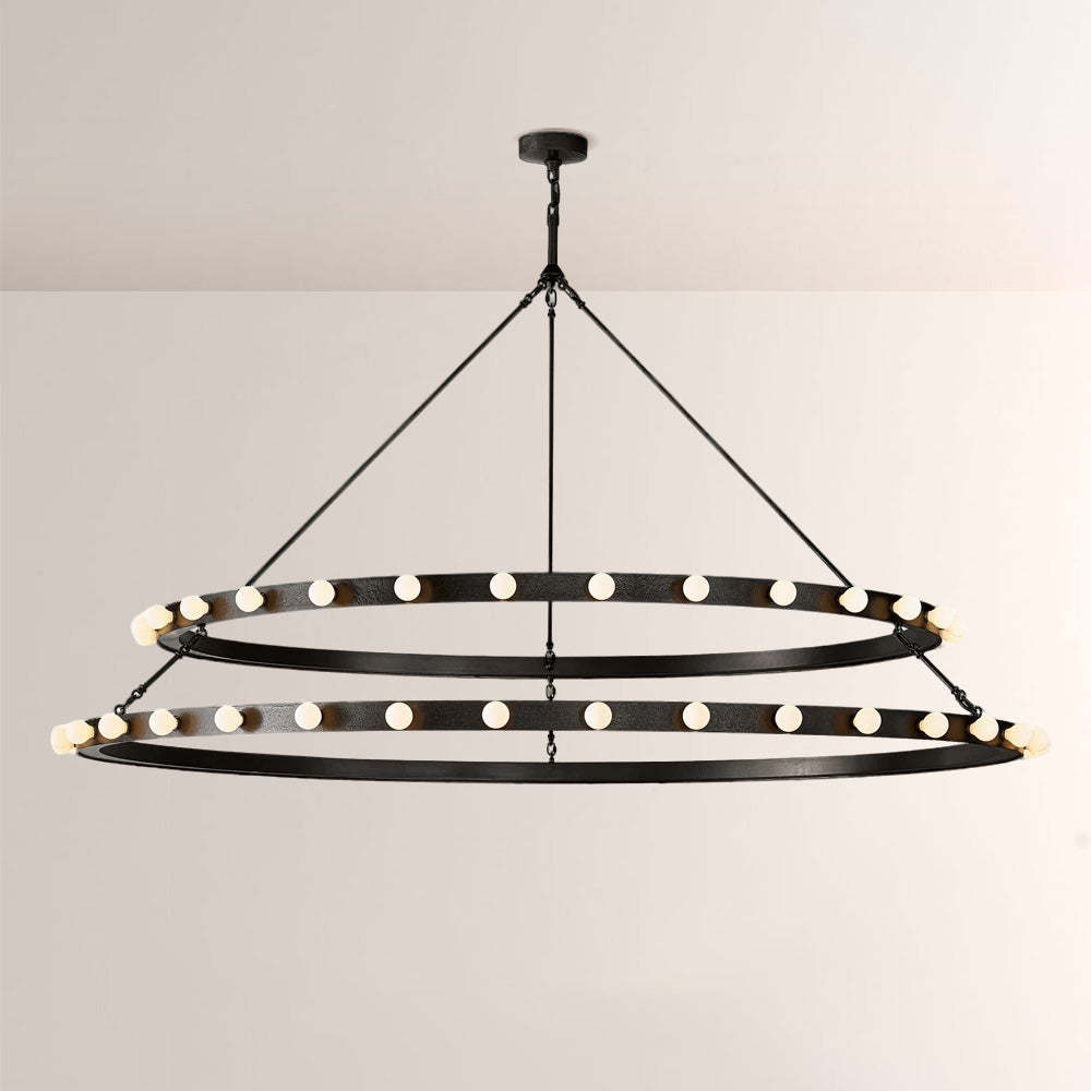 Vitza Round Two Tiered Chandelier-Fullstarlighting