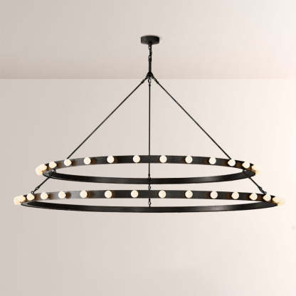 Vitza Round Two Tiered Chandelier-Fullstarlighting