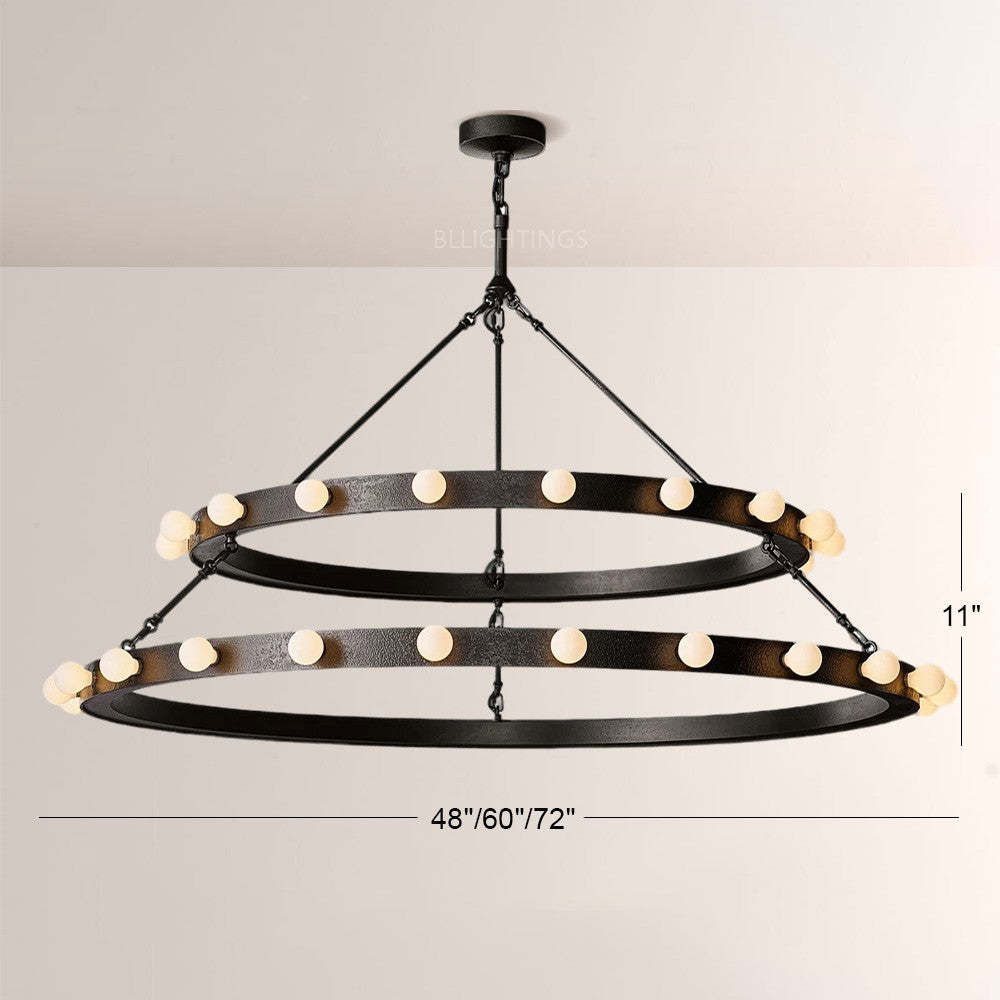 Vitza Round Two Tiered Chandelier-Fullstarlighting