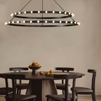 Vitza Round Two Tiered Chandelier-Fullstarlighting