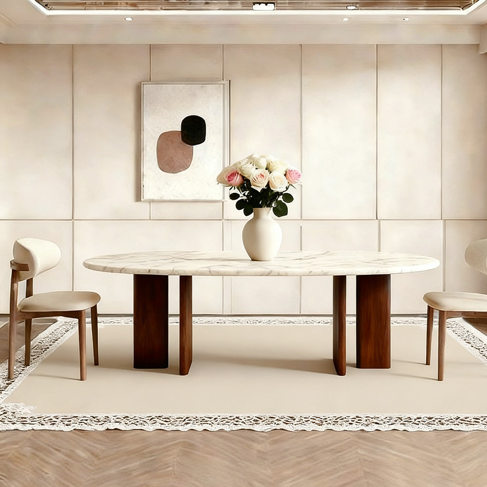 Vivian Rectangular Dining Table-Fullstarlighting