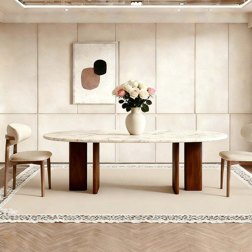 Vivian Rectangular Dining Table-Fullstarlighting