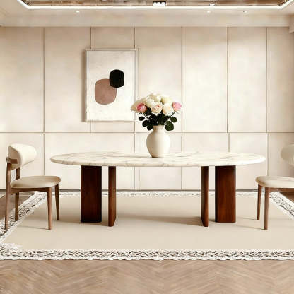Vivian Rectangular Dining Table-Fullstarlighting