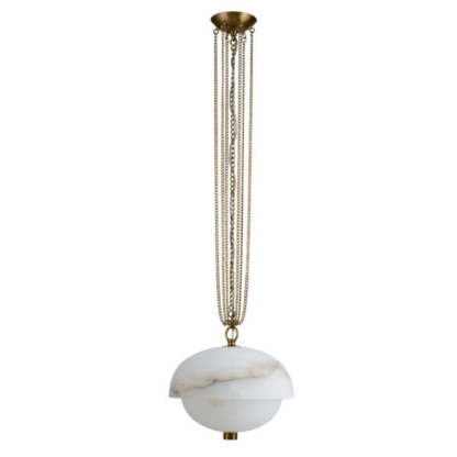 Volterra Alabaster LED Pendant 17”-Fullstarlighting