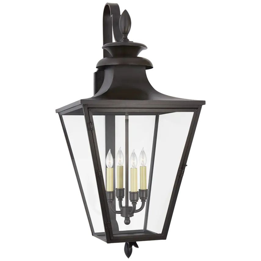 Algar Large Bracketed Lantern Wall Sconce Outdoor-Fullstarlighting