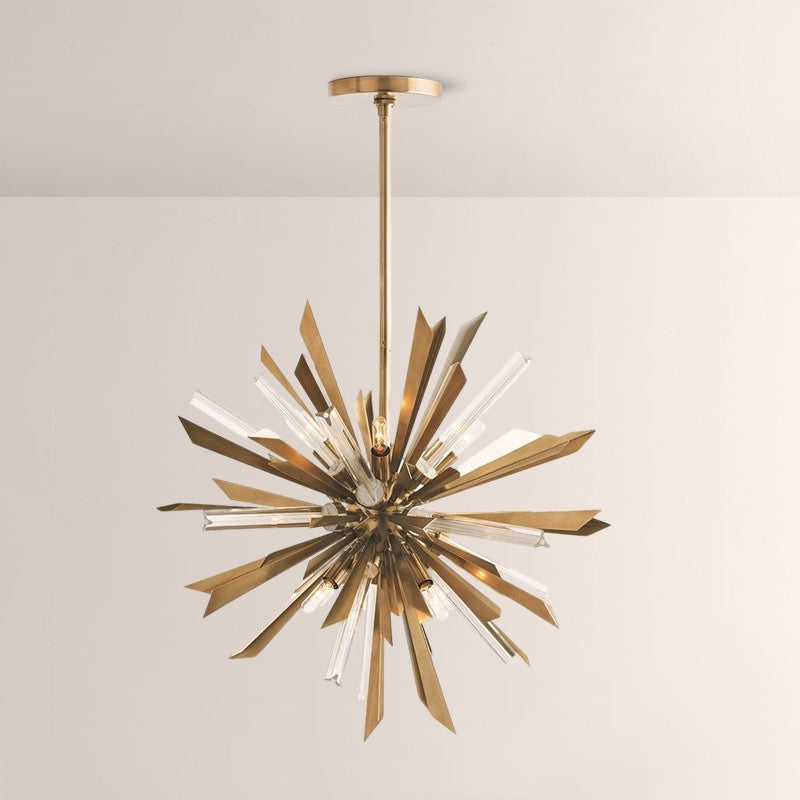 Walfyar Glass Round Chandelier 23½"-Fullstarlighting