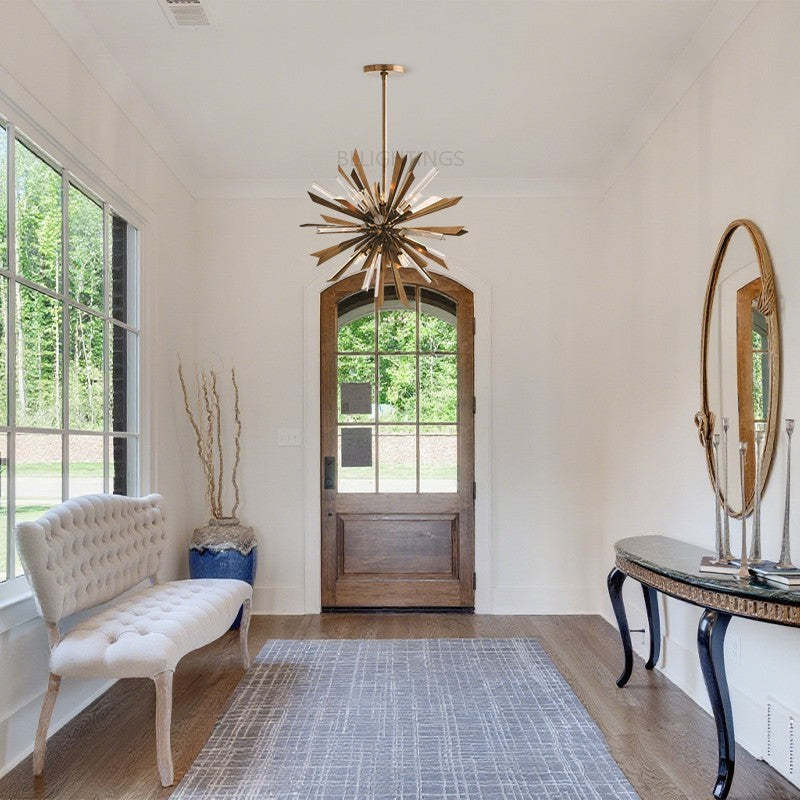 Walfyar Glass Round Chandelier 23½"-Fullstarlighting