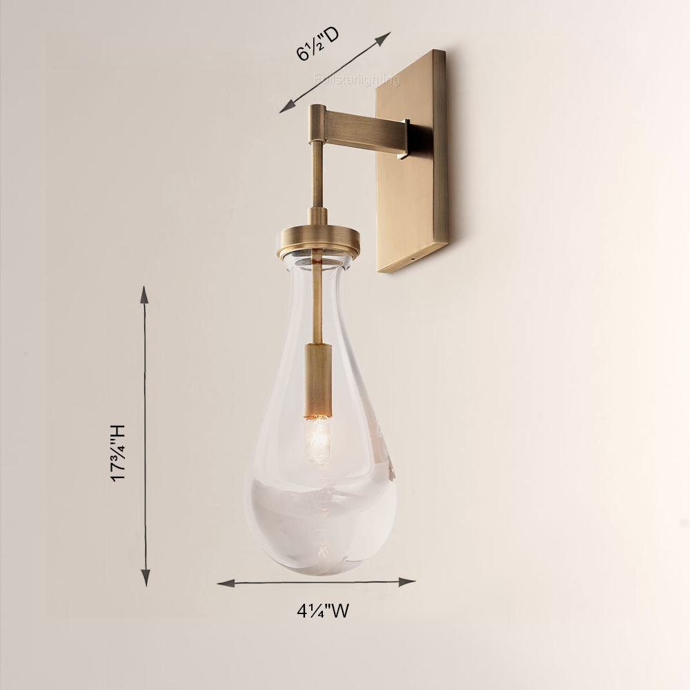 Raindrop Rod Wall Sconce