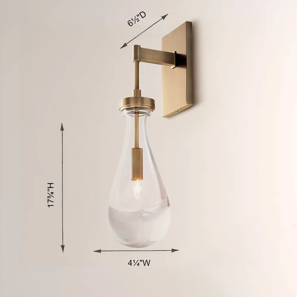 Raindrop Rod Wall Sconce-Fullstarlighting