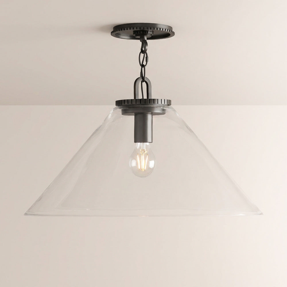 Wescott Cone Flush Mount-Fullstarlighting