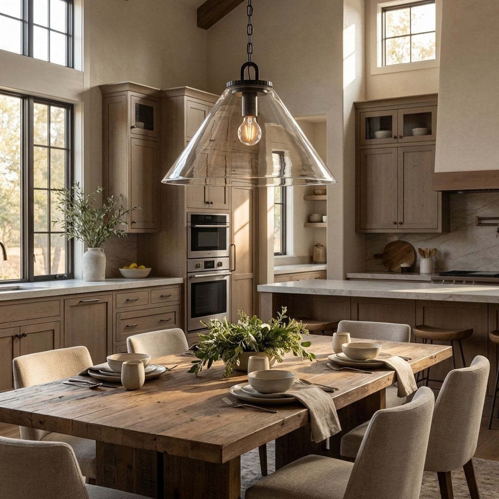 Wescott Cone Flush Mount-Fullstarlighting