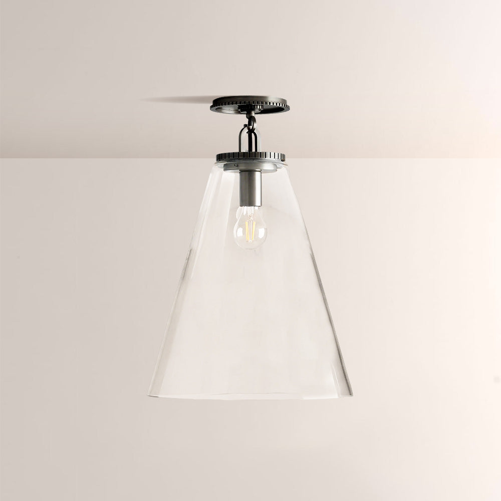 Wescott Cone Flush Mount-Fullstarlighting