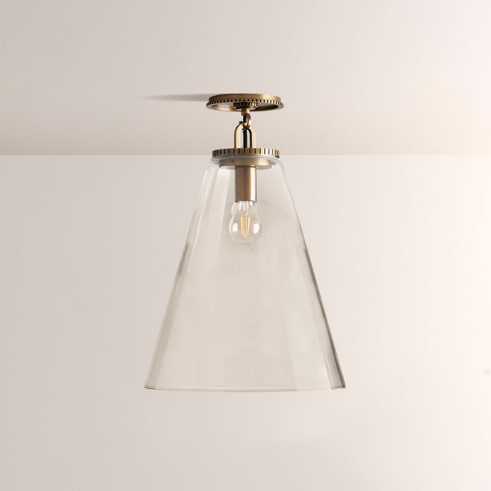 Wescott Cone Flush Mount-Fullstarlighting
