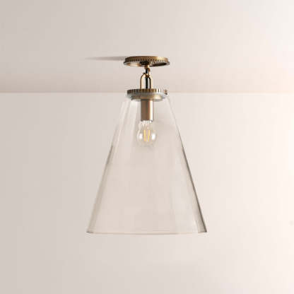 Wescott Cone Flush Mount-Fullstarlighting