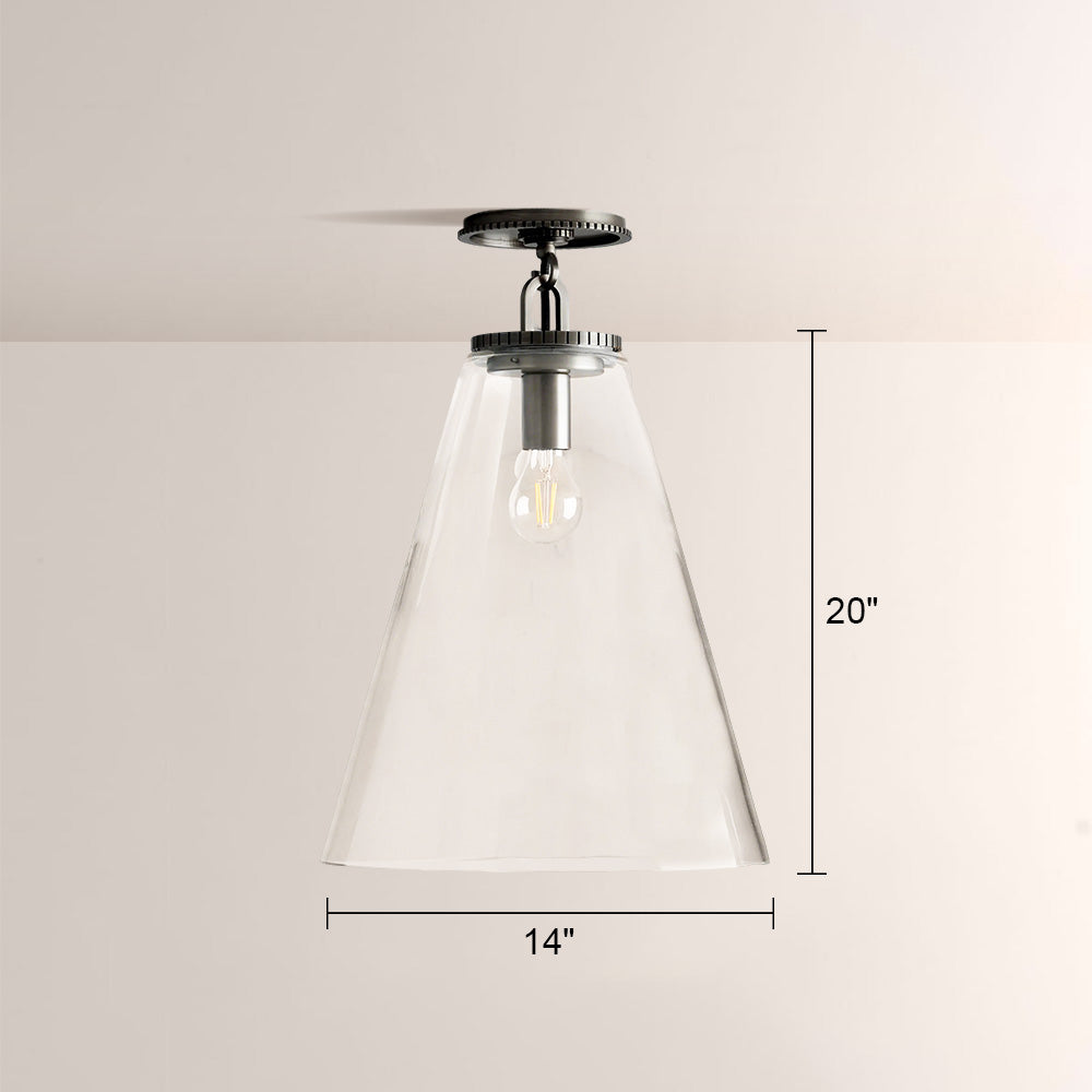 Wescott Cone Flush Mount-Fullstarlighting