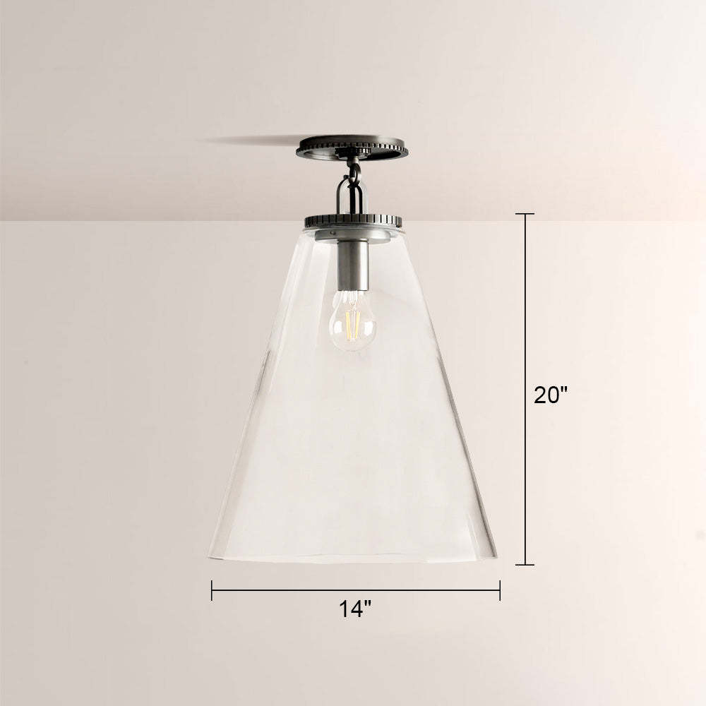 Wescott Cone Flush Mount-Fullstarlighting